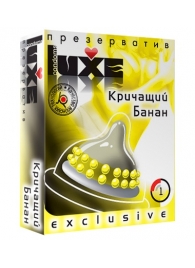 Презерватив LUXE  Exclusive  Кричащий банан  - 1 шт. - Luxe - купить с доставкой в Новочебоксарске