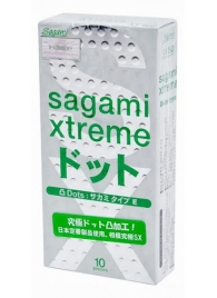 Презервативы Sagami Xtreme Type-E с точками - 10 шт. - Sagami - купить с доставкой в Новочебоксарске