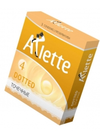 Презервативы Arlette Dotted с точечной текстурой - 3 шт. - Arlette - купить с доставкой в Новочебоксарске
