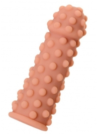 Телесная реалистичная насадка KOKOS Extreme Sleeve 02 с дополнительной стимуляцией - 12,7 см. - KOKOS - в Новочебоксарске купить с доставкой