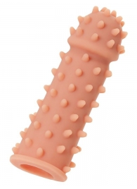 Телесная реалистичная насадка KOKOS Extreme Sleeve 03 с дополнительной стимуляцией - 12,7 см. - KOKOS - в Новочебоксарске купить с доставкой