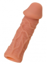 Телесная реалистичная насадка KOKOS Extreme Sleeve 05 с дополнительной стимуляцией - 12,7 см. - KOKOS - в Новочебоксарске купить с доставкой