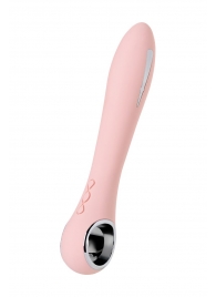 Розовый силиконовый вибратор с электростимуляцией GALVANI VIBE - 21 см. - ToyFa - купить с доставкой в Новочебоксарске