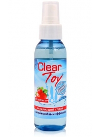 Очищающий спрей для игрушек CLEAR TOY Strawberry - 100 мл. - Биоритм - купить с доставкой в Новочебоксарске