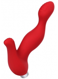 Красный силиконовый вибростимулятор простаты Proman - 12,5 см. - ToyFa - в Новочебоксарске купить с доставкой