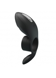 Черное кольцо на пенис с вибрацией Vibration Penis Sleeve - Baile - в Новочебоксарске купить с доставкой