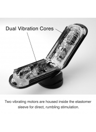 Черный мастурбатор Flip Zero с вибрацией - Tenga - в Новочебоксарске купить с доставкой