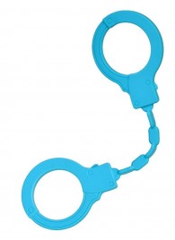 Голубые силиконовые наручники A-Toys без ключа - A-toys - купить с доставкой в Новочебоксарске