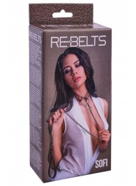 Коричневый поводок и чокер с кольцом Sofi - Rebelts - купить с доставкой в Новочебоксарске