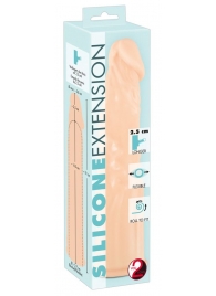 Телесная насадка-удлинитель Silicone Extension - 19 см. - Orion - в Новочебоксарске купить с доставкой