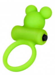 Зеленое виброкольцо на пенис A-Toys - A-toys - в Новочебоксарске купить с доставкой