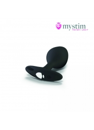 Черная пробка Mystim Rocking Vibe S с возможностью подключения к электростимулятору - 9,7 см. - MyStim - купить с доставкой в Новочебоксарске