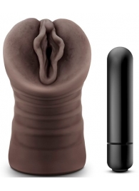 Коричневый мастурбатор-вагина Alexis - Blush Novelties - в Новочебоксарске купить с доставкой