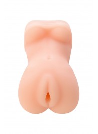 Телесный мастурбатор в виде женской фигурки - Toyfa Basic - в Новочебоксарске купить с доставкой