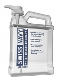 Канистра лубриканта Swiss Navy Water Based Lube на водной основе - 3,8 л. - Swiss navy - купить с доставкой в Новочебоксарске