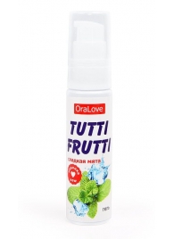 Гель-смазка Tutti-frutti со вкусом сладкой мяты - 30 гр. - Биоритм - купить с доставкой в Новочебоксарске