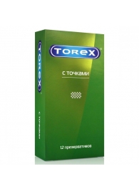 Текстурированные презервативы Torex  С точками  - 12 шт. - Torex - купить с доставкой в Новочебоксарске