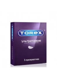 Презервативы Torex  Ультратонкие  - 3 шт. - Torex - купить с доставкой в Новочебоксарске