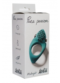 Зеленое эрекционное виброкольцо Pure Passion Midnight - Lola Games - в Новочебоксарске купить с доставкой