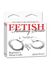 Металлические наручники Beginner s Metal Cuffs - Pipedream - купить с доставкой в Новочебоксарске