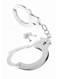 Металлические серебристые наручники Designer Metal Handcuffs - Pipedream - купить с доставкой в Новочебоксарске