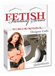 Металлические серебристые наручники Designer Metal Handcuffs - Pipedream - купить с доставкой в Новочебоксарске