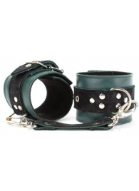 Изумрудные наручники Ladys Arsenal на карабинах - БДСМ Арсенал - купить с доставкой в Новочебоксарске