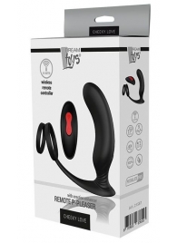 Черный массажер простаты REMOTE P-PLEASER - Dream Toys - в Новочебоксарске купить с доставкой