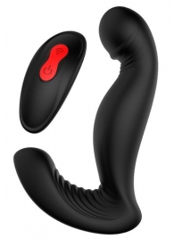 Черный вибромассажер простаты SWIRLING P-PLEASER - Dream Toys - в Новочебоксарске купить с доставкой
