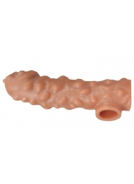 Насадка на фаллос с крупными бугорками EXTREME SLEEVE - 17,6 см. - KOKOS - в Новочебоксарске купить с доставкой