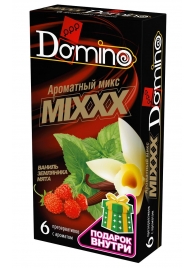 Ароматизированные презервативы DOMINO  Ароматный микс  - 6 шт. - Domino - купить с доставкой в Новочебоксарске