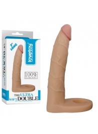 Телесная насадка-фаллоимитатор для двойного проникновения - 17 см. - Lovetoy - купить с доставкой в Новочебоксарске