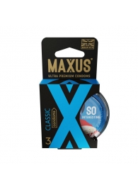 Классические презервативы в пластиковом кейсе MAXUS Classic - 3 шт. - Maxus - купить с доставкой в Новочебоксарске