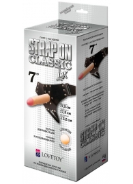 Пояс-трусики с насадкой Classic lux-Duke - 17,5 см. - LOVETOY (А-Полимер) - купить с доставкой в Новочебоксарске