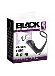 Черное эрекционное кольцо с анальной вибропробкой Vibrating Ring   Plug - Orion - в Новочебоксарске купить с доставкой