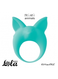 Зеленое эрекционное кольцо Kitten Kyle - Lola Games - в Новочебоксарске купить с доставкой