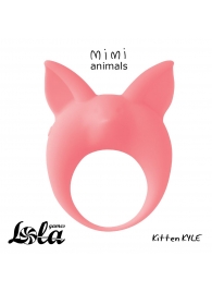 Оранжевое эрекционное кольцо Kitten Kyle - Lola Games - в Новочебоксарске купить с доставкой