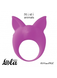 Фиолетовое эрекционное кольцо Kitten Kyle - Lola Games - в Новочебоксарске купить с доставкой