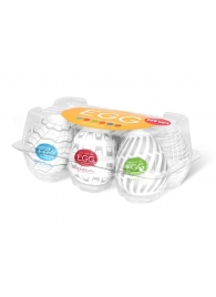 Набор из 6 мастурбаторов Tenga EGG Easy Beat с различным рельефом - Tenga - в Новочебоксарске купить с доставкой