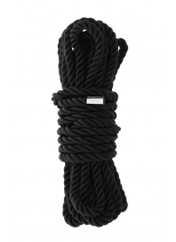 Черная веревка для шибари DELUXE BONDAGE ROPE - 5 м. - Dream Toys - купить с доставкой в Новочебоксарске