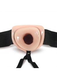 Телесный полый страпон Dr. Skin 6 Inch Hollow Strap On - 15,2 см. - Blush Novelties - купить с доставкой в Новочебоксарске