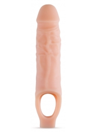 Телесный реалистичный фаллоудлинитель 9 Inch Silicone Cock Sheath Penis Extender - 22,86 см. - Blush Novelties - в Новочебоксарске купить с доставкой
