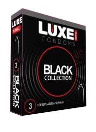 Черные презервативы LUXE Royal Black Collection - 3 шт. - Luxe - купить с доставкой в Новочебоксарске