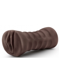 Коричневый мастурбатор-вагина Hot Chocolate Brianna - Blush Novelties - в Новочебоксарске купить с доставкой