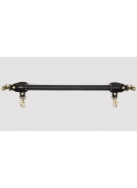 Черная распорка для ног Bound to You Faux Leather Spreader Bar - 50,8 см. - Fifty Shades of Grey - купить с доставкой в Новочебоксарске