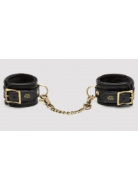 Черные наручники Bound to You Faux Leather Wrist Cuffs - Fifty Shades of Grey - купить с доставкой в Новочебоксарске