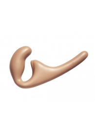 Бежевый безремневой страпон Seduction - 20,5 см. - Lola Games - купить с доставкой в Новочебоксарске
