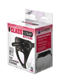 Черный пояс для насадок CLASS STRAP Restyling - LOVETOY (А-Полимер) - купить с доставкой в Новочебоксарске