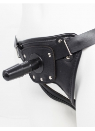 Черный пояс для насадок CLASS STRAP Restyling - LOVETOY (А-Полимер) - купить с доставкой в Новочебоксарске