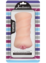 Телесный мастурбатор-вагина X-Basic Pocket Pussy без вибрации - Lovetoy - в Новочебоксарске купить с доставкой